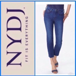 NYDJ Sheri Slim Ankle Jeans With Fray Hem 6 NWT